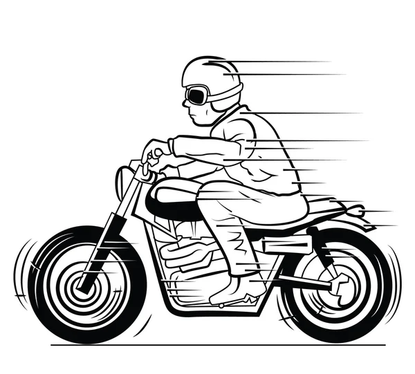 Viejo Moto. — Vector de stock