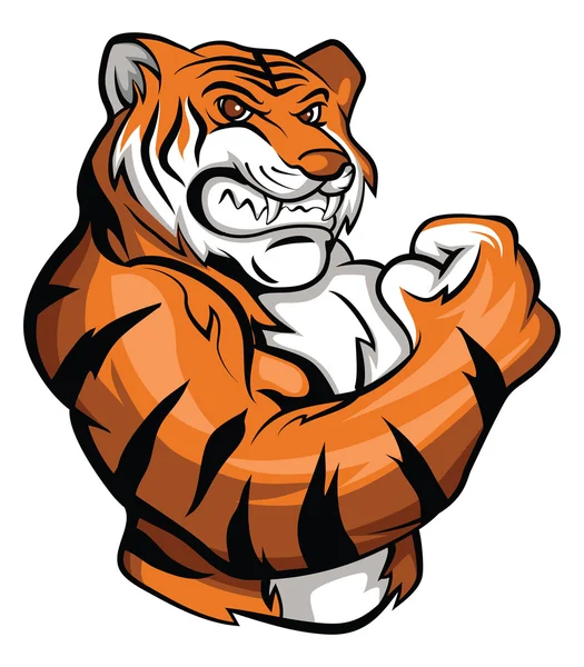 Tiger Mascot — Stock Vector