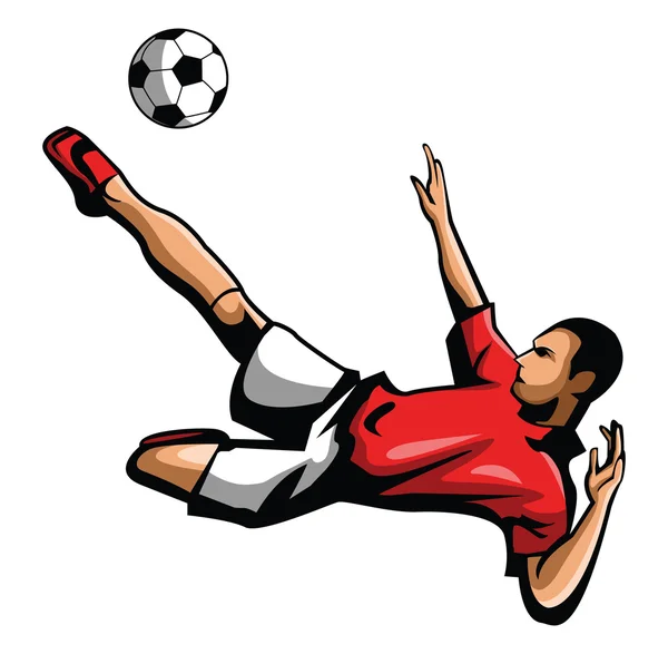 Jugador de pelota de pie — Vector de stock