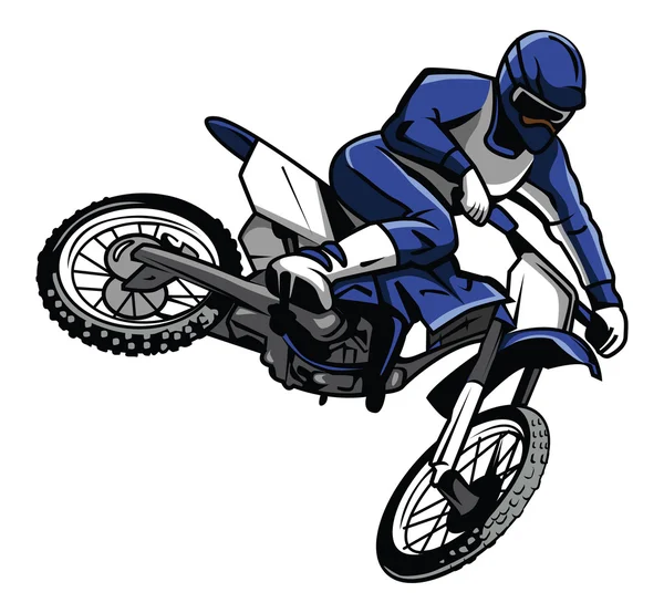 Moto cross rider — Image vectorielle