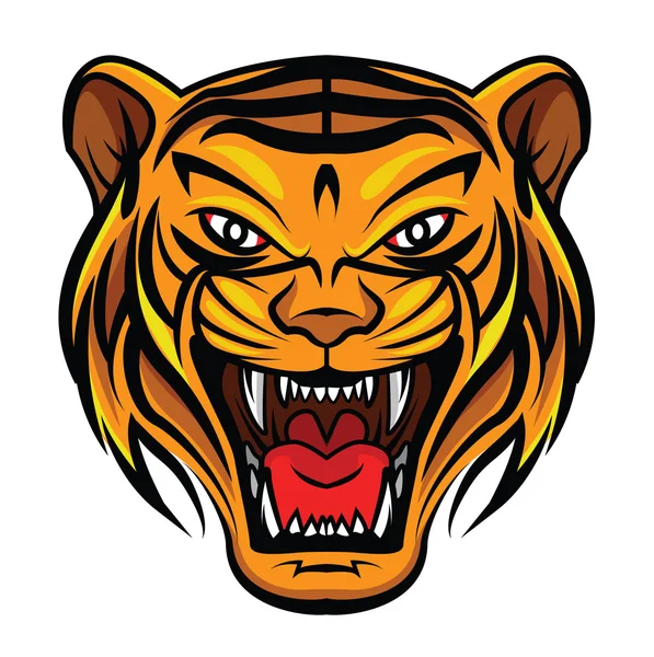 Rugido del tigre — Vector de stock