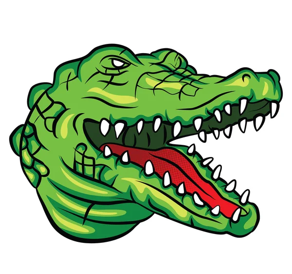 Tête de crocodile — Image vectorielle