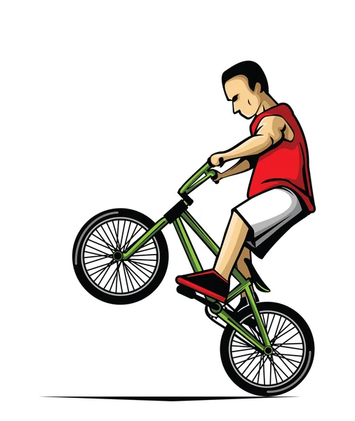 Diseño de ilustración vectorial BMX — Vector de stock