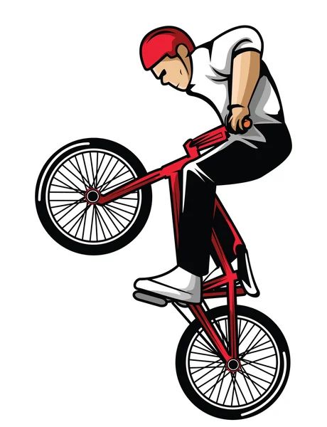 Ciclista extremo — Vector de stock