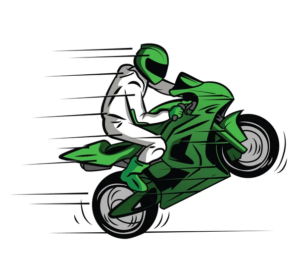 Carrera de Moto — Vector de stock