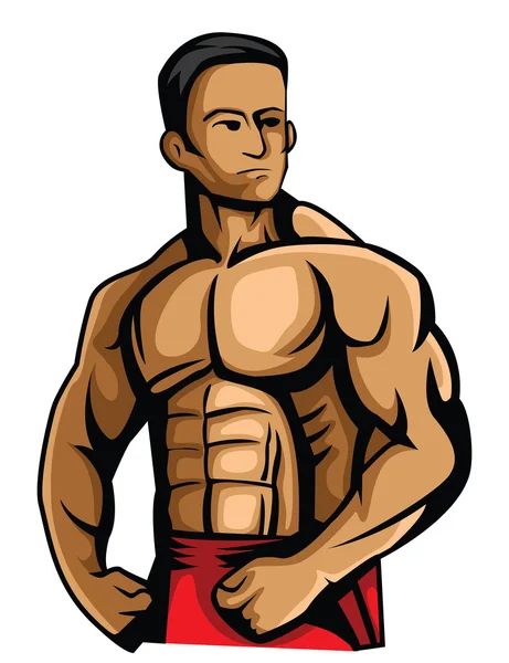 Body Builder — Stock Vector