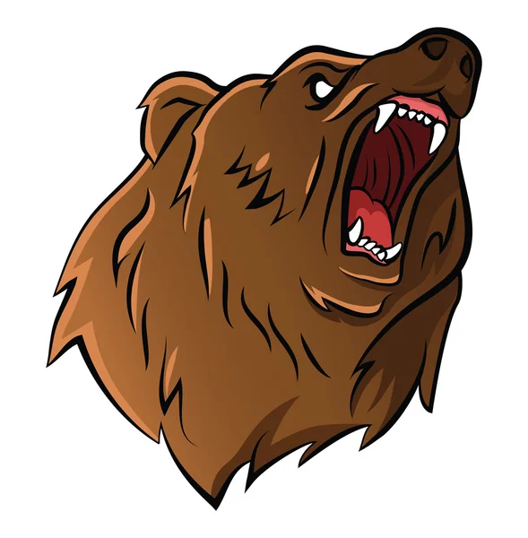 Bear head — Stock Vector