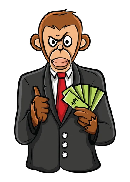 Negócios do macaco —  Vetores de Stock