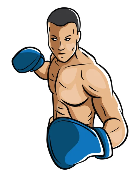 Boxe uomo — Vettoriale Stock