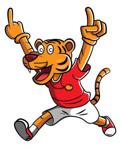 Mascote de tigre —  Vetores de Stock