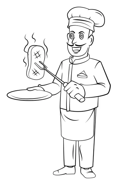 Chef hombre — Vector de stock