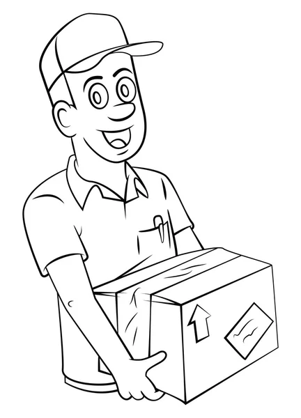 Delivery Man — Stock Vector