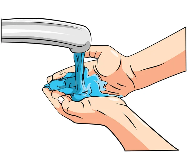 Vaskehånd – Stock-vektor