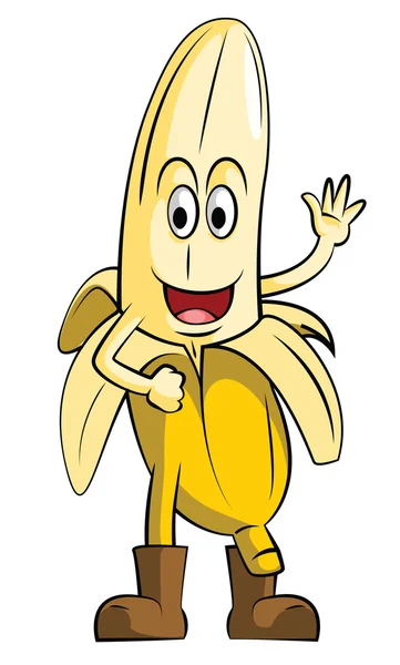 Banana sorriso — Vettoriale Stock