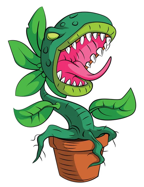 Planta de monstruo — Vector de stock