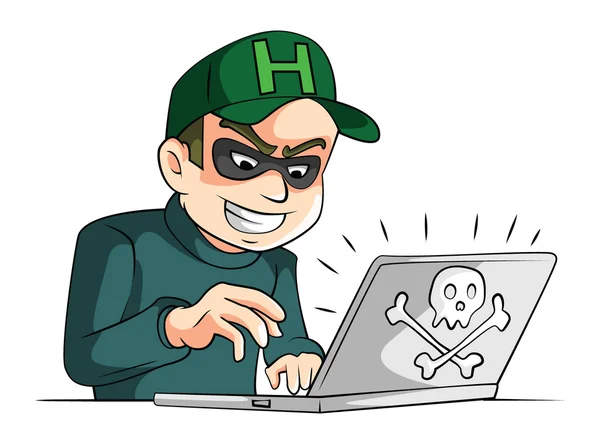 Hacker man — Stock Vector