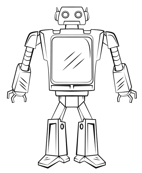 Ekran Robot teknolojisi — Stok Vektör