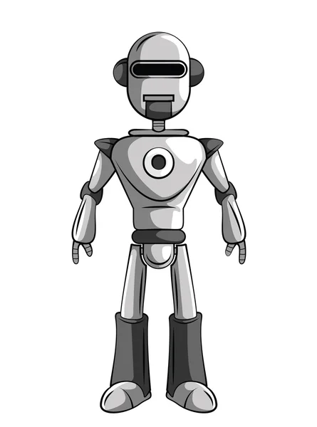 Metalen robot — Stockvector