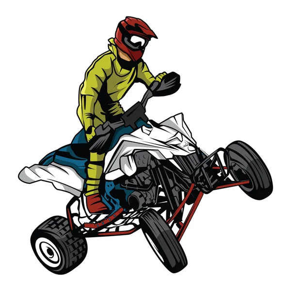 ATV moto rider.