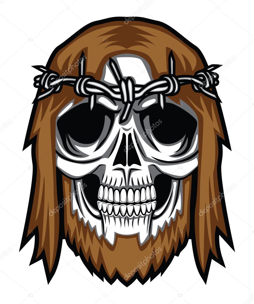Crown of thorns with skull head Stock Vector Image by ©funwayillustration 54805309