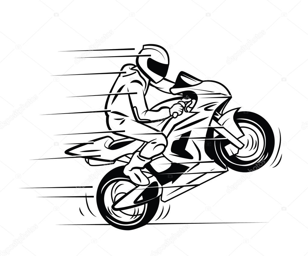 Motocross cartoon