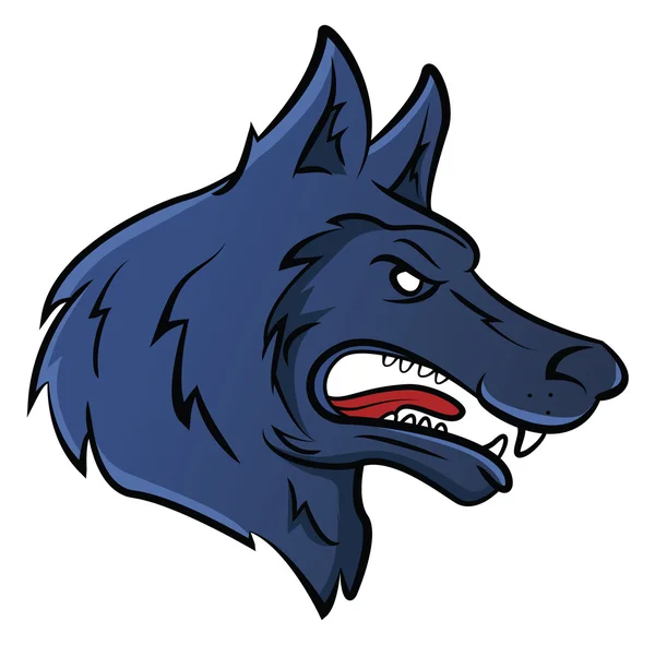 Wolf mascotte — Stockvector