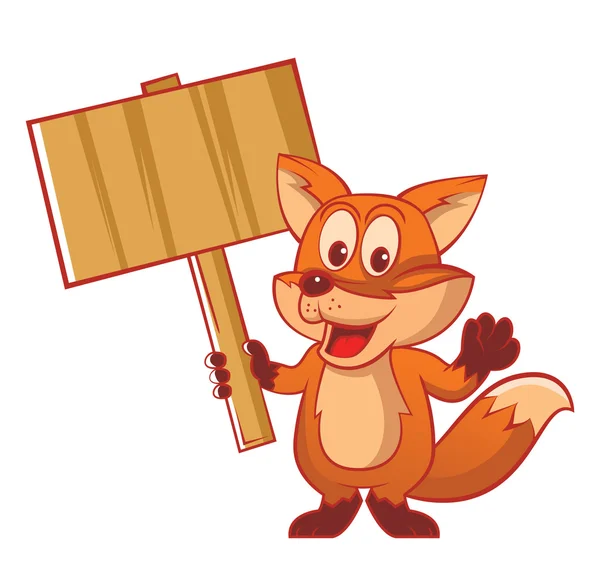 Funny Fox — Stock Vector