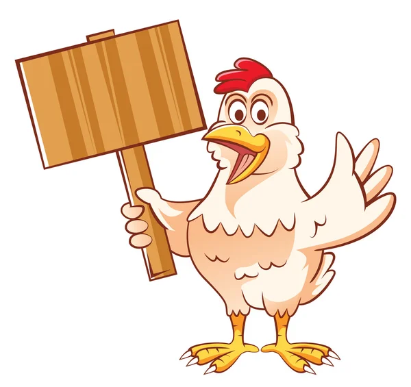 Mascotte de poulet — Image vectorielle