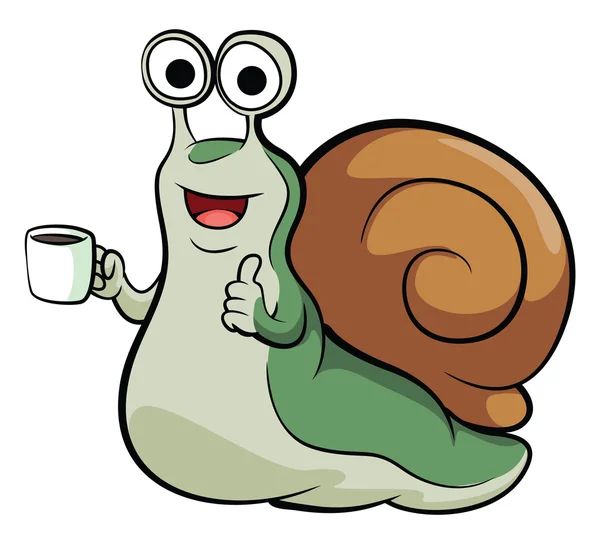 Mascotte d'escargot — Image vectorielle