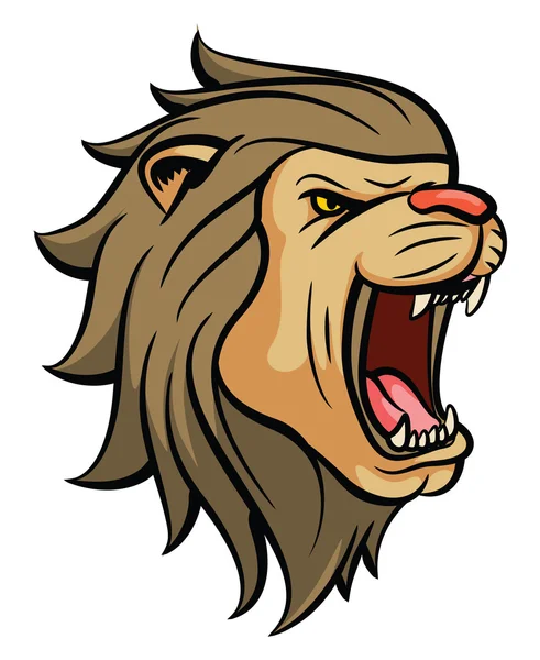 Lion rugit — Image vectorielle