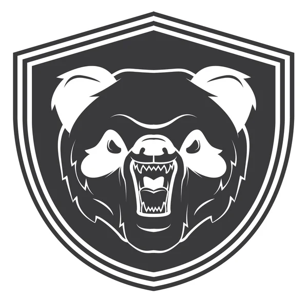 Tatuaje de mascota de oso — Vector de stock