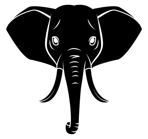 Elefantensymbol — Stockvektor
