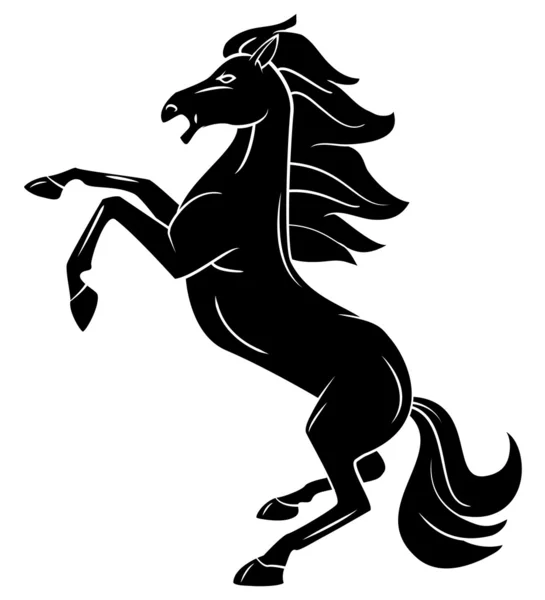 Tatuaje de caballo — Vector de stock