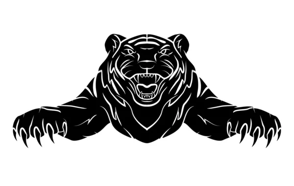 Ilustración vector tigre — Vector de stock