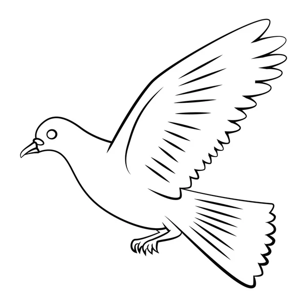 Peace Dove Symbol — Stock Vector