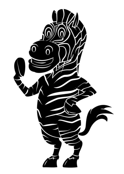 Ilustração do vetor zebra — Vetor de Stock