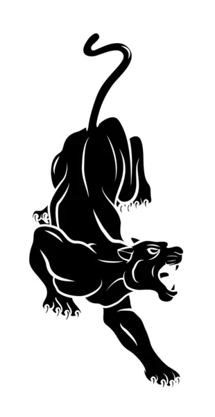 Panther tattoo — Stockvector