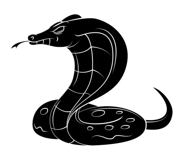 Cobra snake tattoo — Stockvector