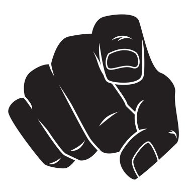 Parmakla gösteriliyor