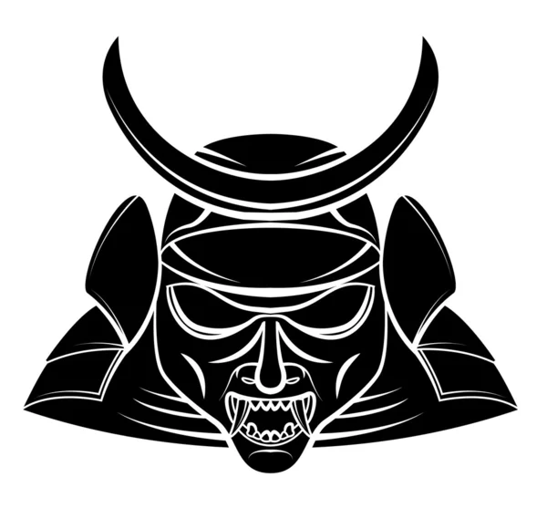 Maschera di Samurai — Vettoriale Stock