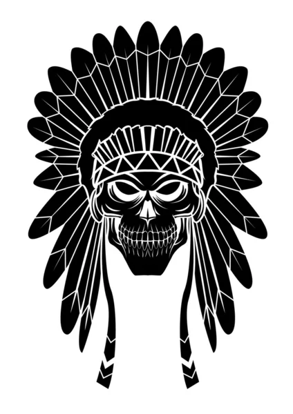 Apache Head — Stock Vector