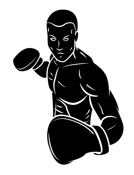 Boxer Player — Stock Vector