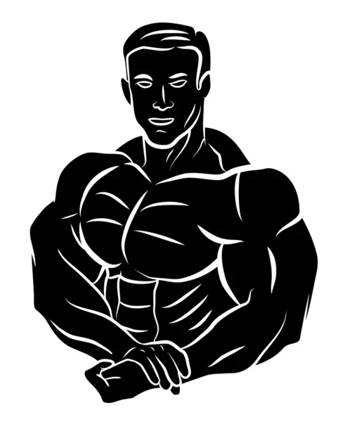 Cuerpo muscular — Vector de stock