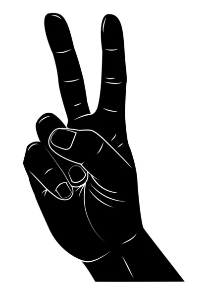 Peace Hand — Stock Vector