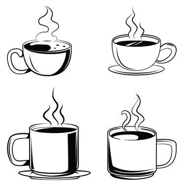 Kahve sembol Set koleksiyonu