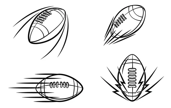 Football Symbol Set Collection — Stock Vector