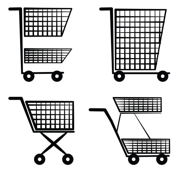 Shopping cart Symbol Set Collection