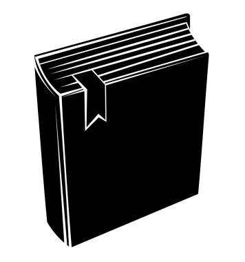 Siyah kitap silüeti