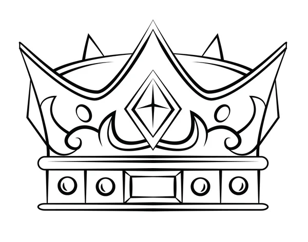 Símbolo corona — Vector de stock