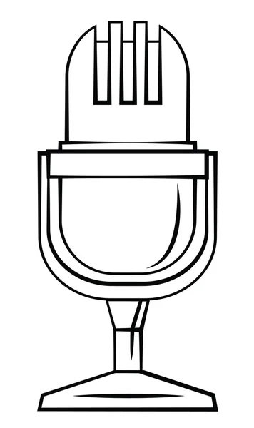 Illustratie van microfoon — Stockvector